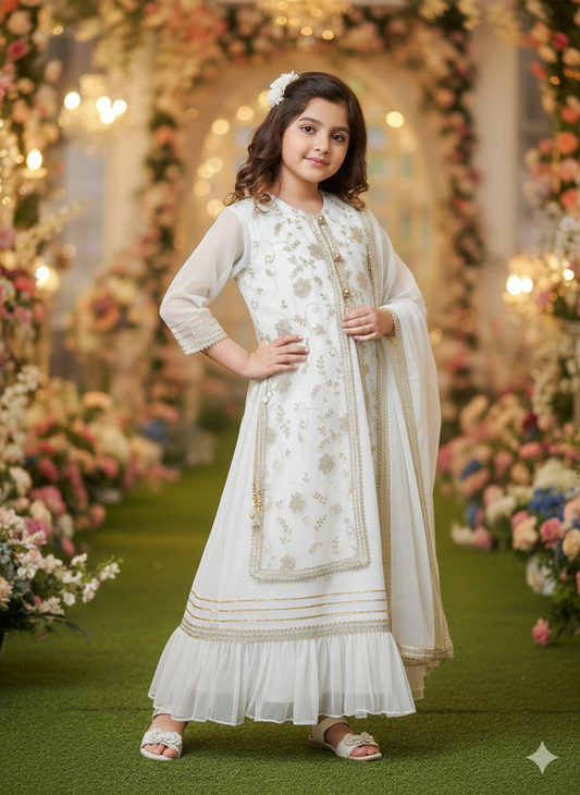 LUXURY SHIFFON WHITE