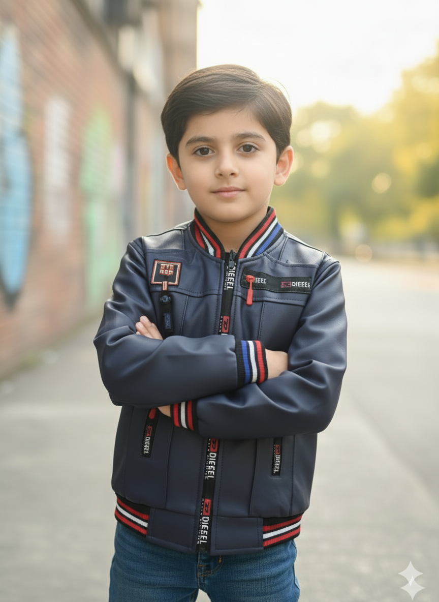 Kids leather jaket