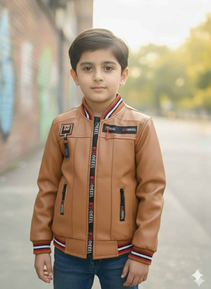 Kids leather jaket