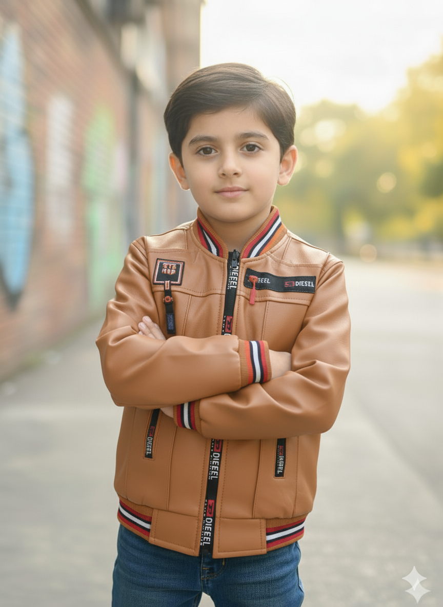 Kids leather jaket