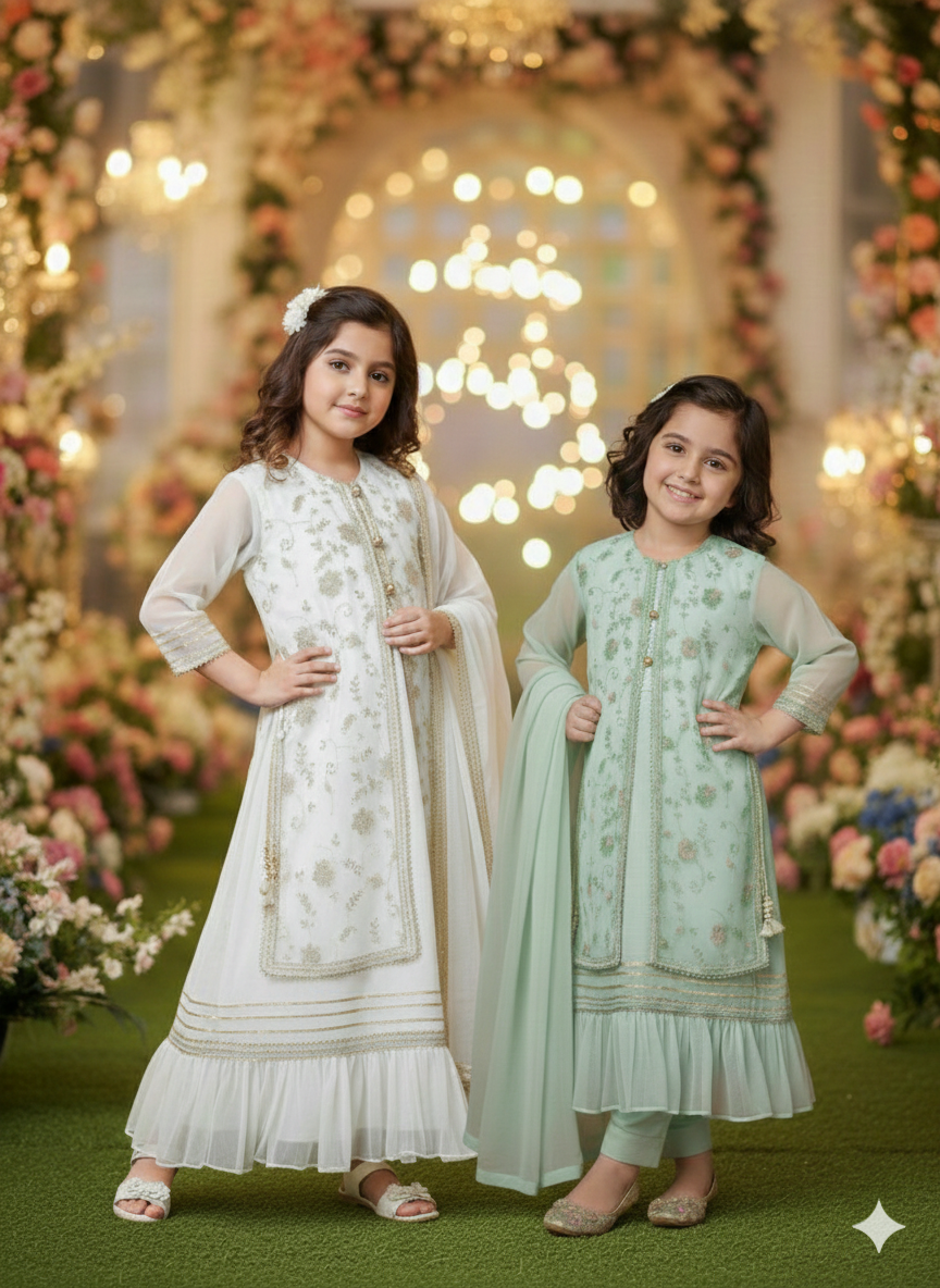 LUXURY SHIFFON WHITE