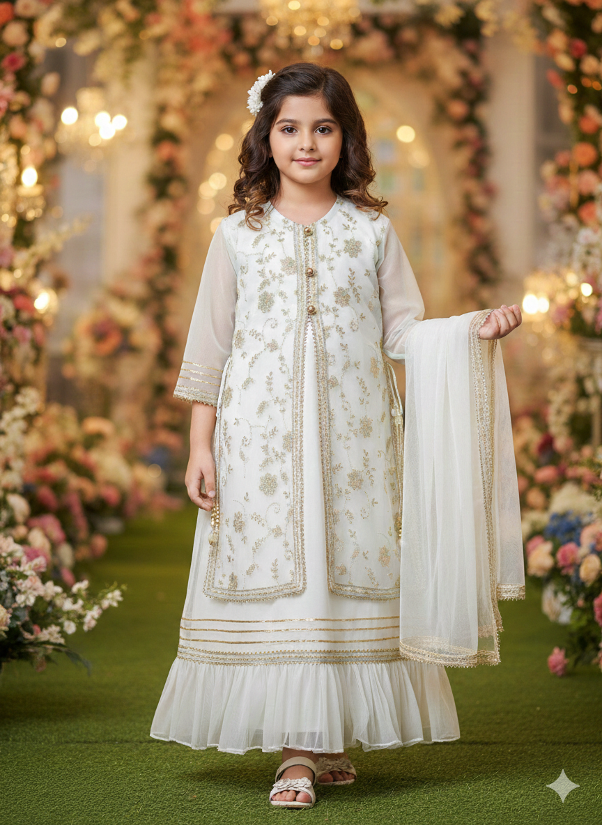 LUXURY SHIFFON WHITE