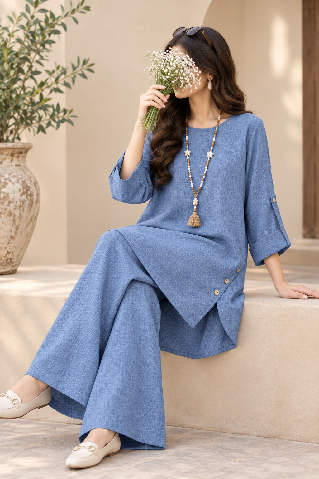 SKY BLUE  CO ORD