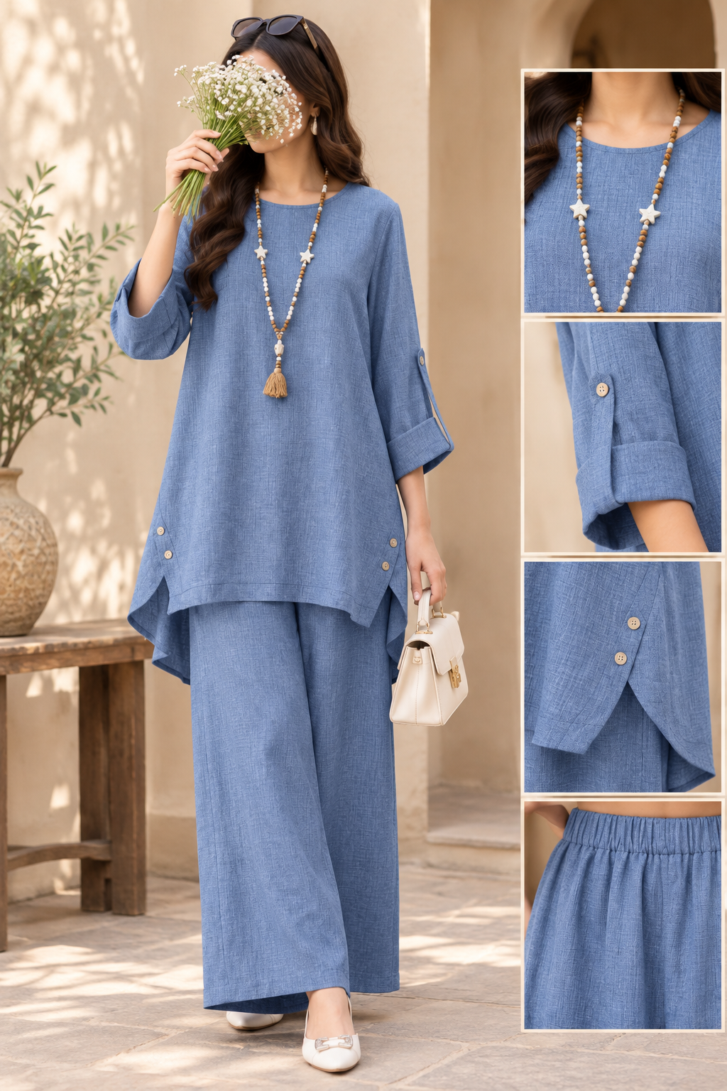SKY BLUE  CO ORD