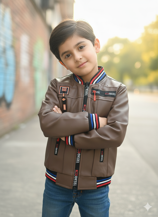 Kids leather jaket